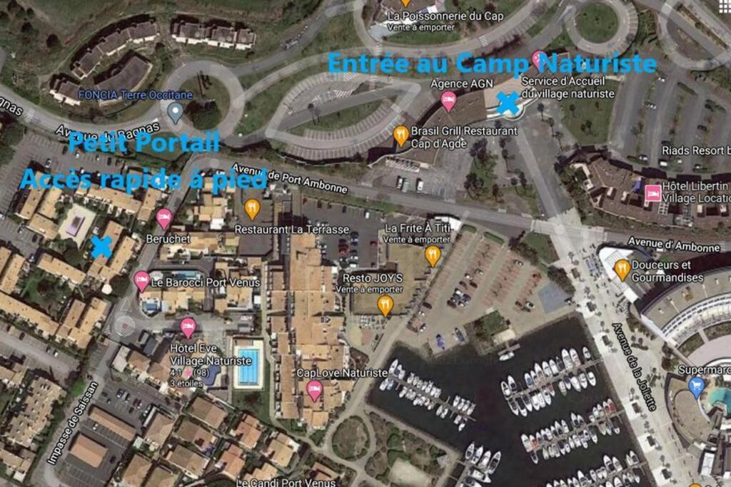 Cap D'Agde - Residence Estivales - Proche Naturiste - Terrasse - Wifi - Parking - Piscine - Clim Zewnętrze zdjęcie